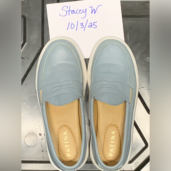 Patina Shoes - Women's Patina Blue Loafers